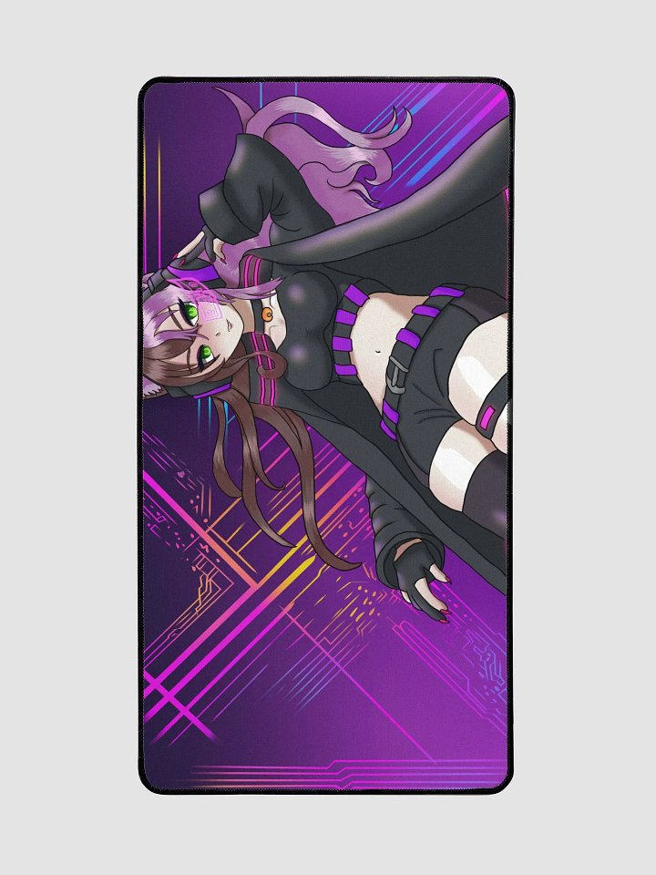 Violet Neko Cyberpunk Play Mat product image (2)