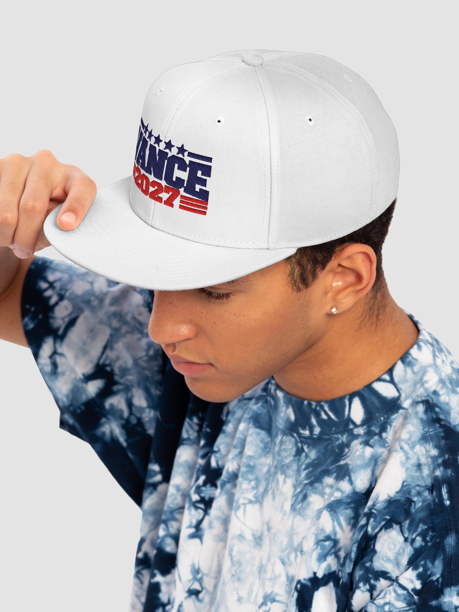 VANCE 2027 White Embroidered Snapback product image (7)