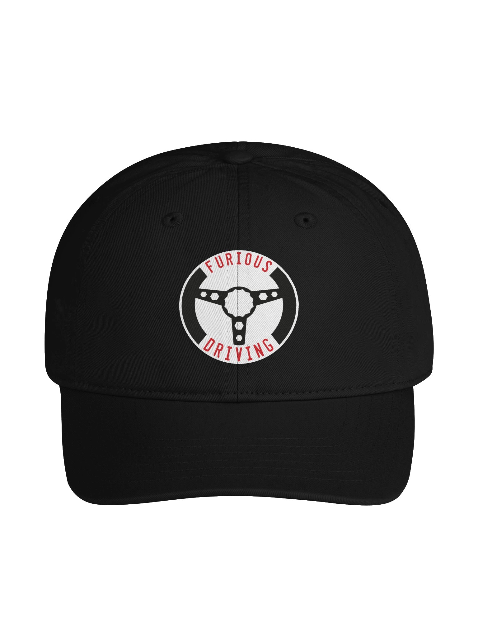 Furious Driving round logo black cap product image (1)
