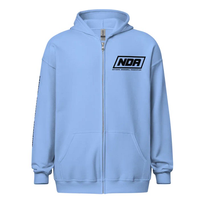 National Dodgeball Association Zip-Up Hoodie (Dark) product image (1)
