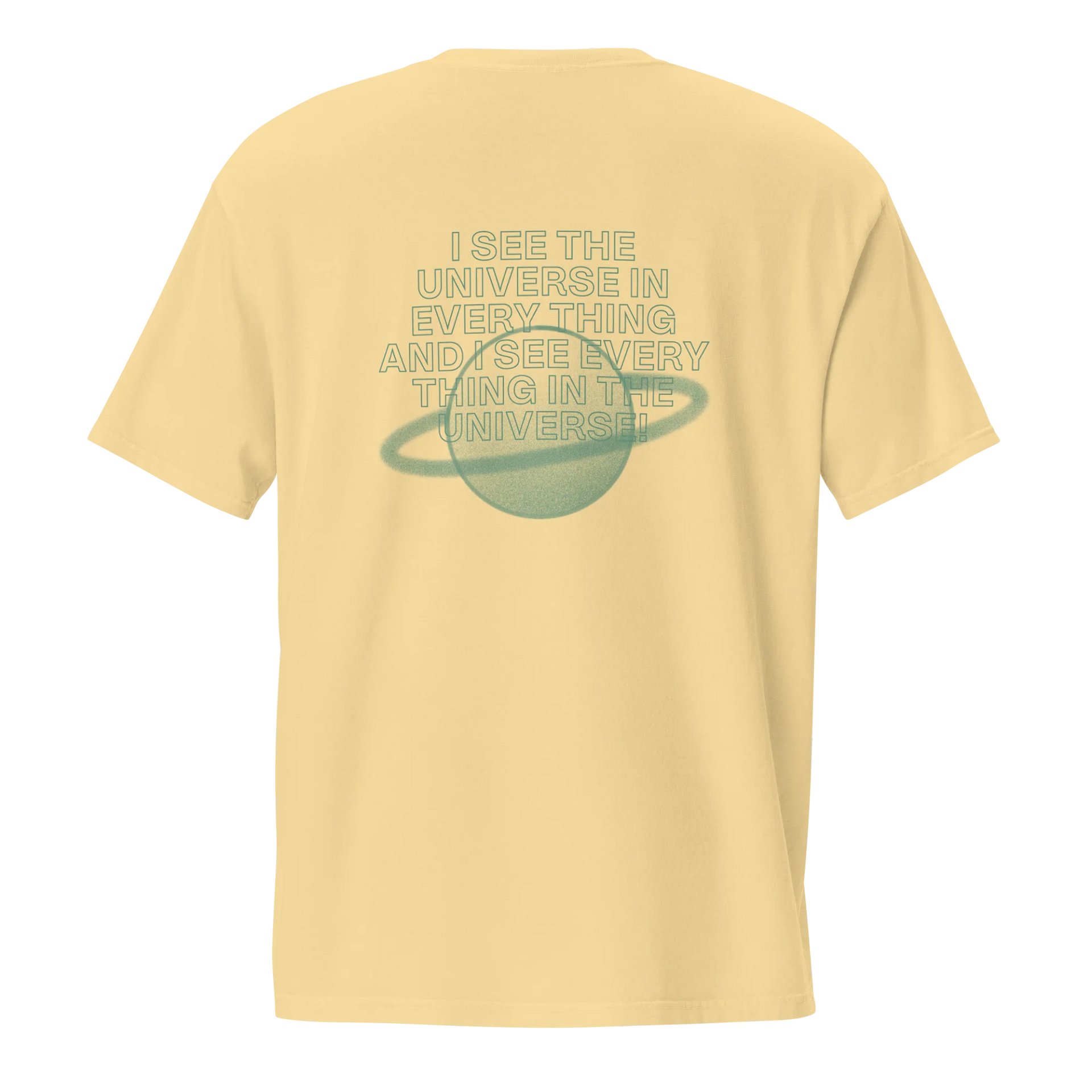 I See The Universe T-Shirt Yellow product image (1)