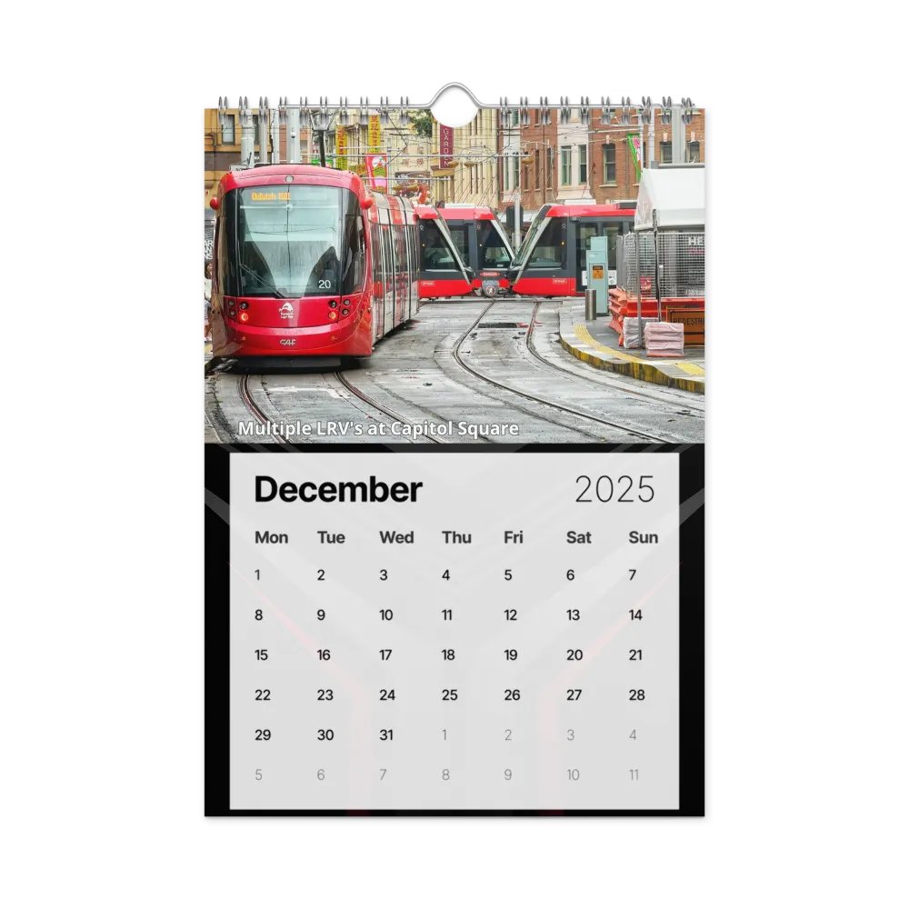 Sydney Trains Vlogs 2025 Calendar product image (5)
