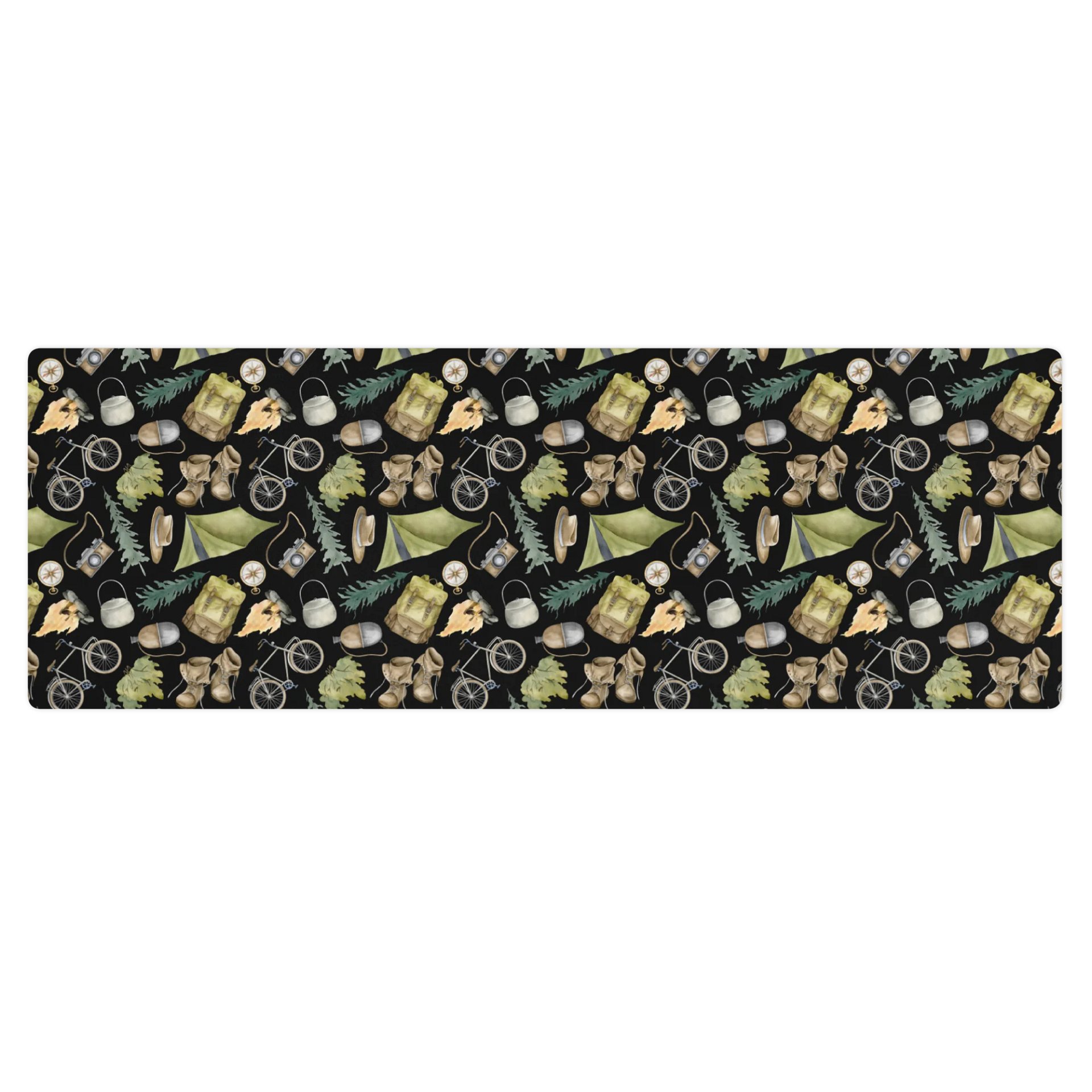 Camping Pattern Yoga Mat by Treasure Pie product image (1)