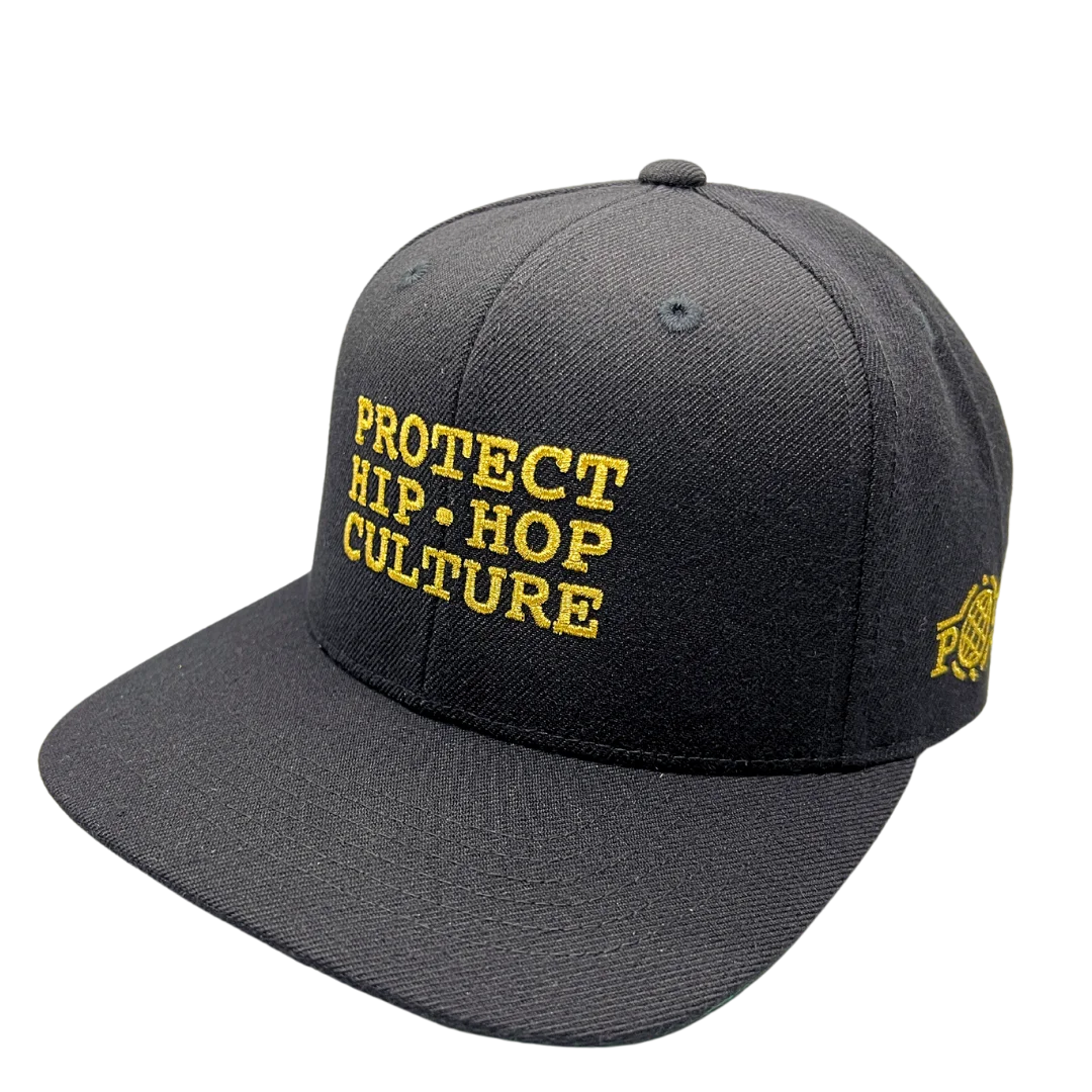 Protect Hip Hop Culture — 50th Anniversary Snapback (Black + Gold) product image (1)