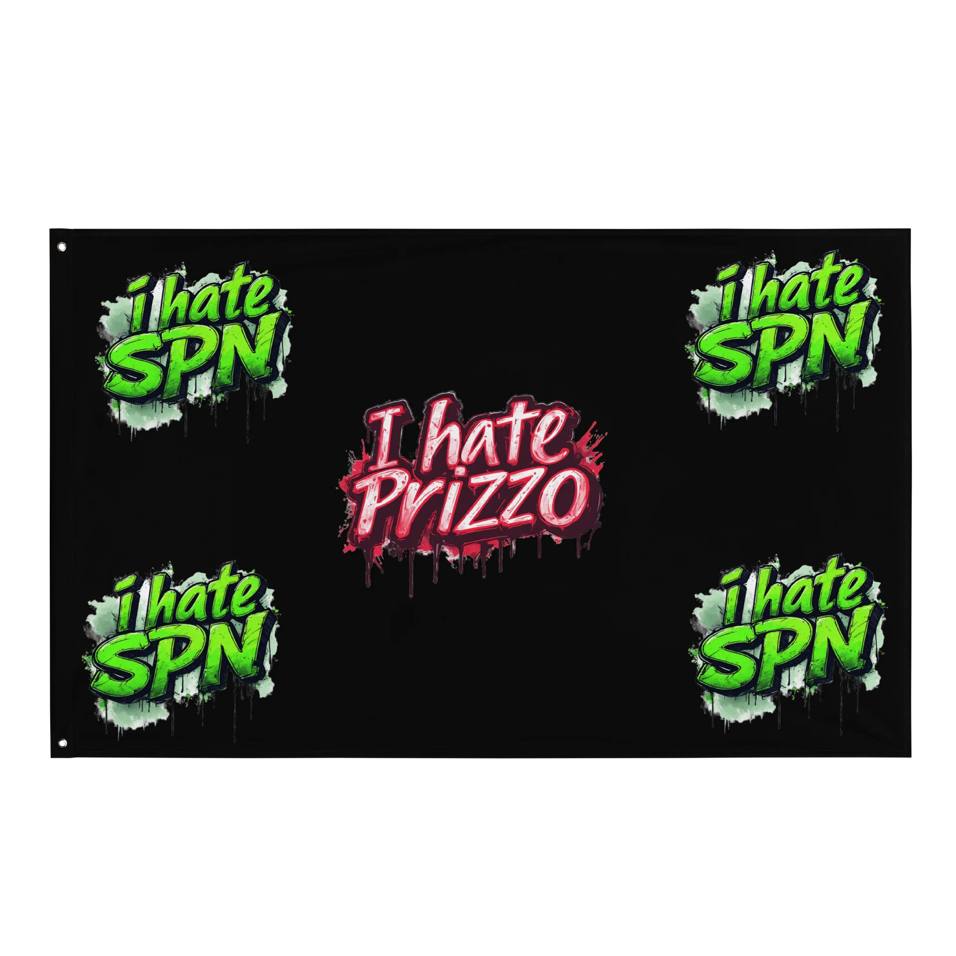 I hate Prizz Custom Flag product image (1)