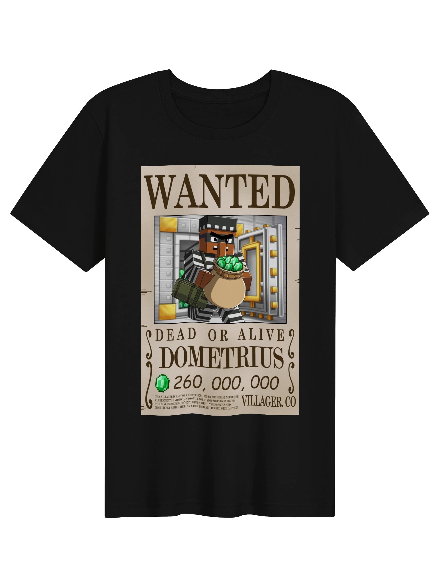 Dometrius Wanted Tee product image (1)