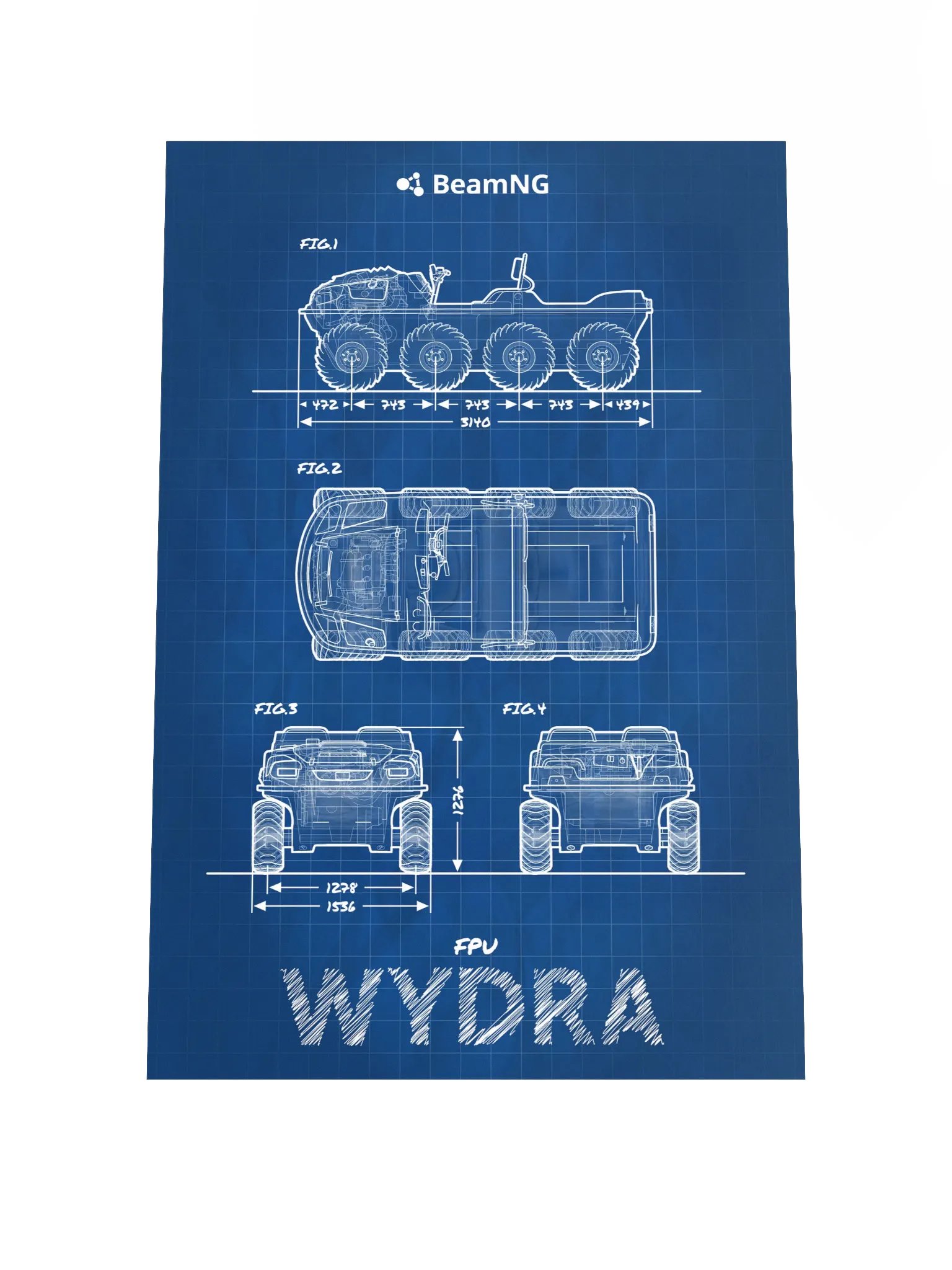FPU Wydra Blueprint Poster product image (1)