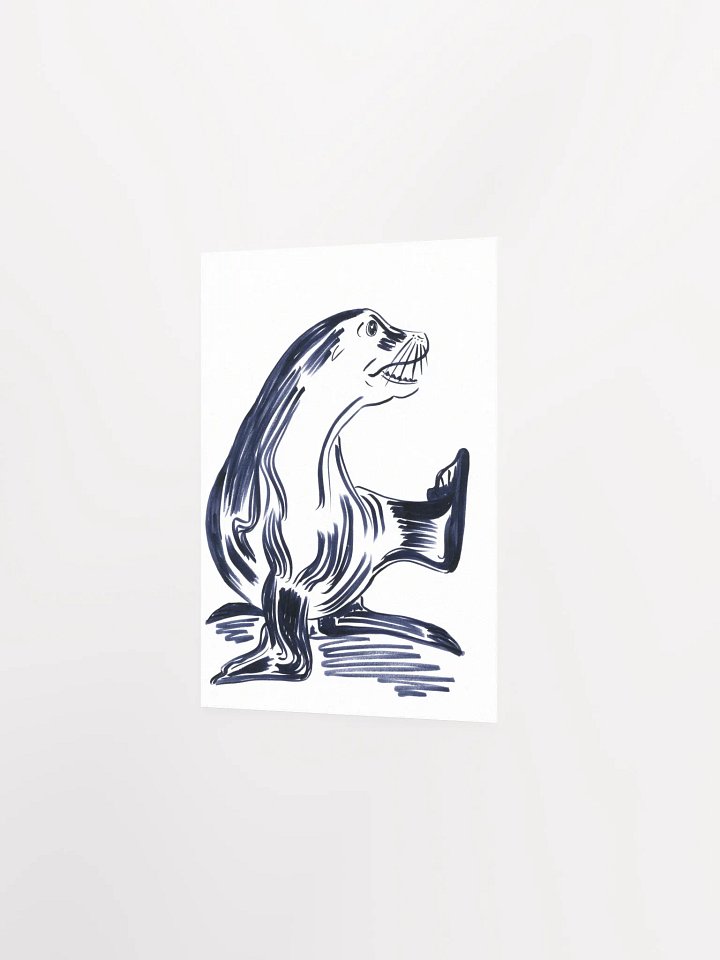 Happy Seal Art Print product image (2)