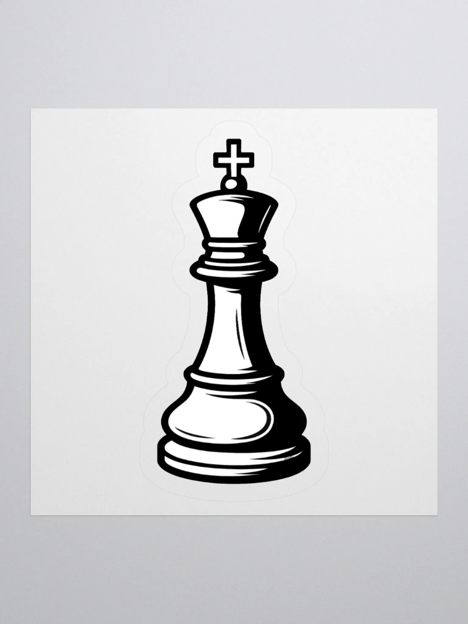 Classic Chess King Sticker product image (1)