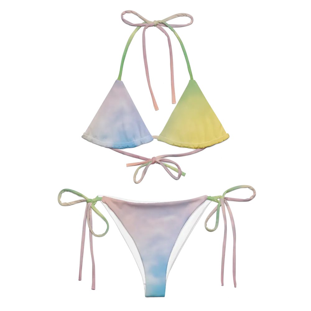 Blur cloud rainbow Design String Bikini - V10 product image (1)
