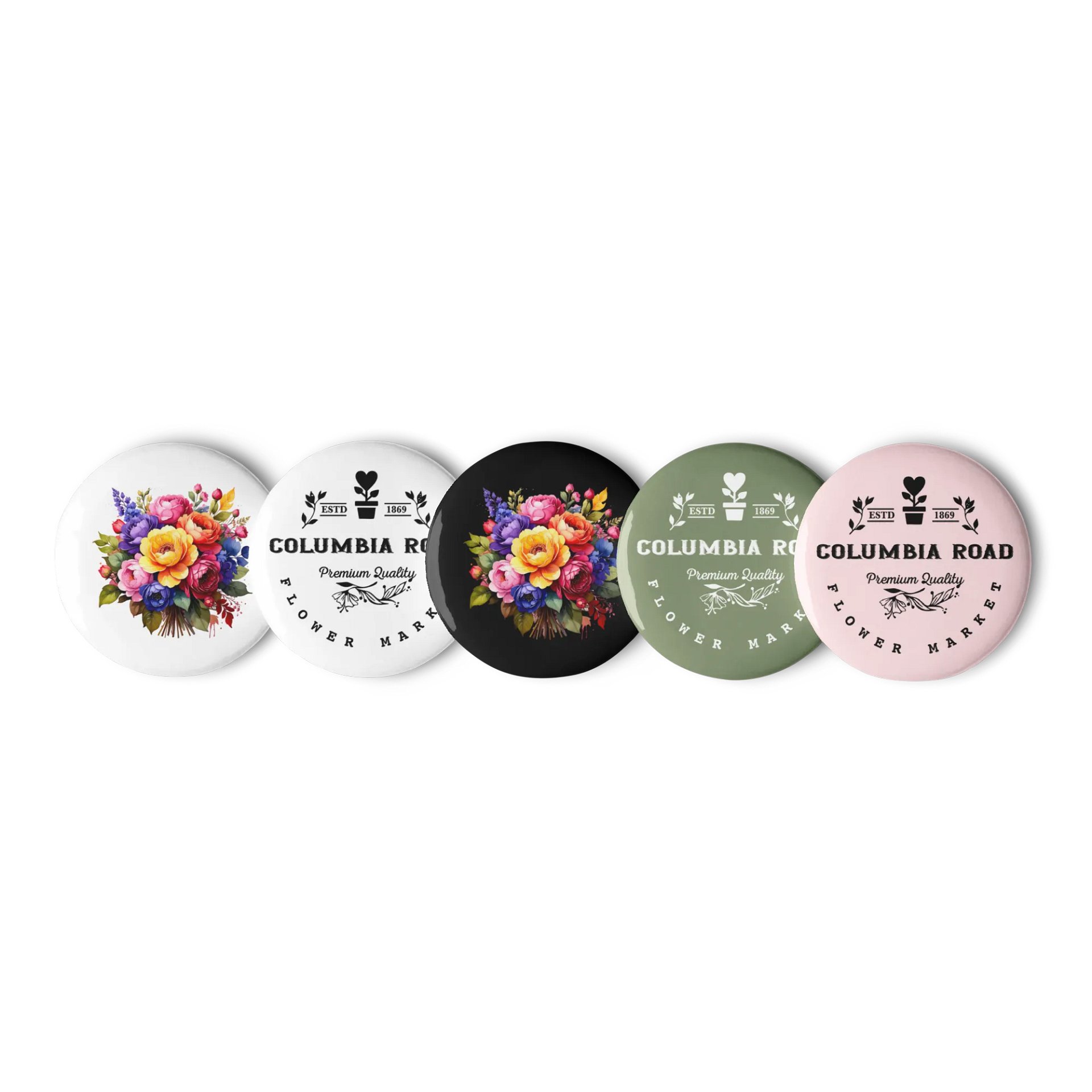 Columbia Road Market Badge Set (Floral) product image (1)