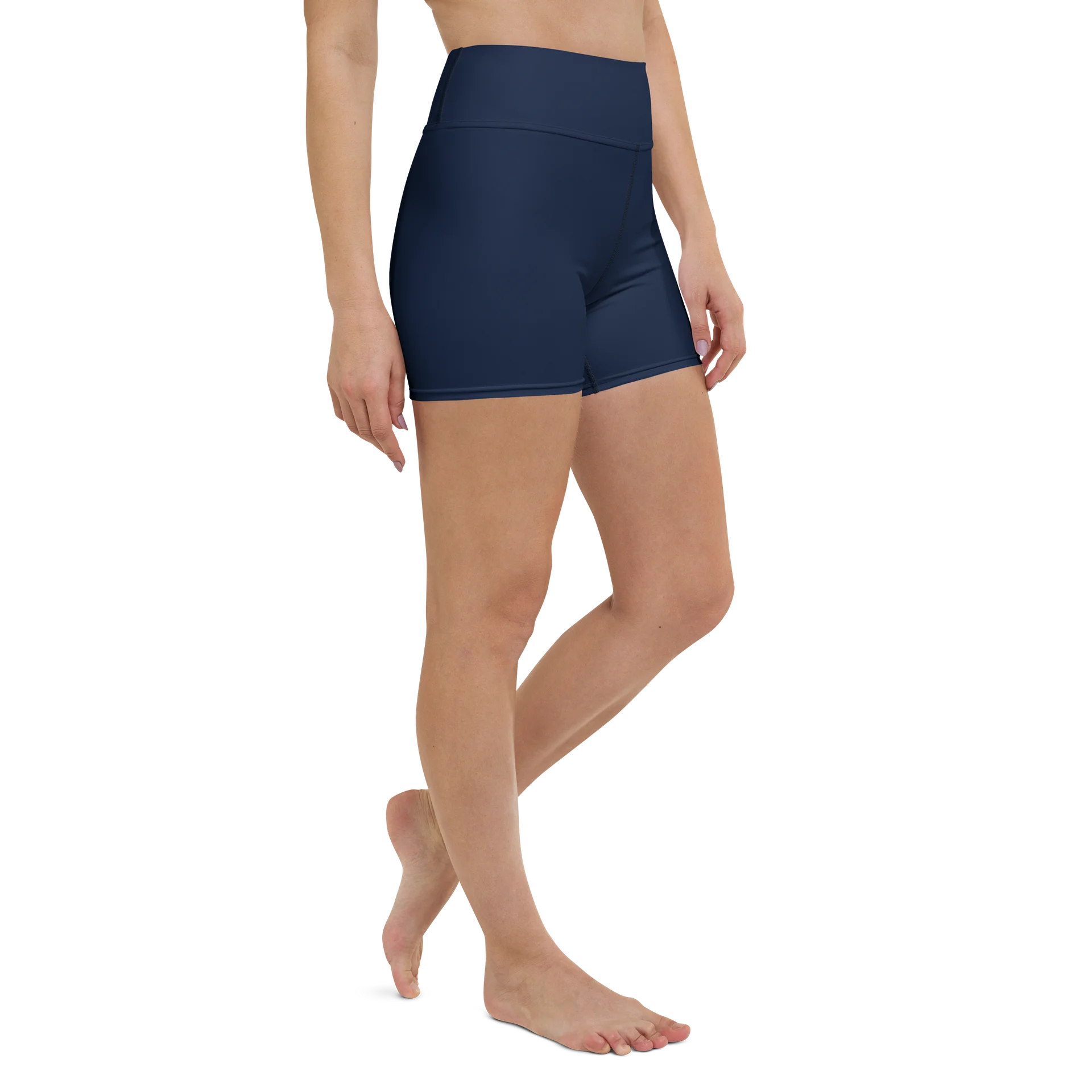 His House Womens Yoga Shorts - Navy product image (3)