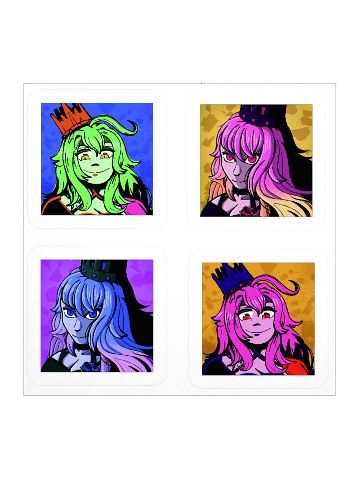 Square Shy Stickers! product image (1)