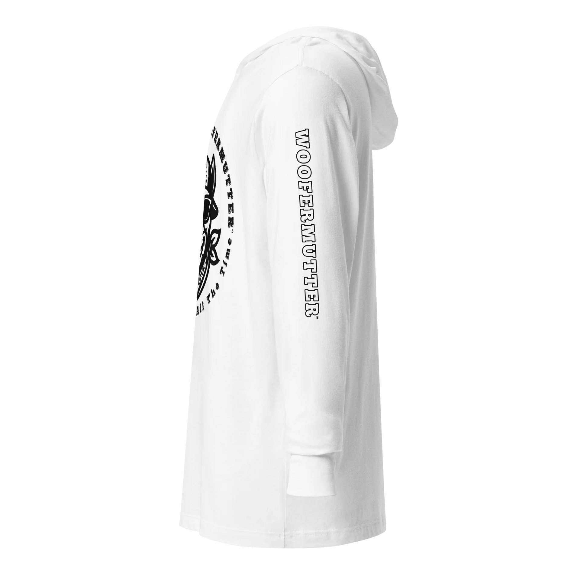 Cane Corso Long-sleeve Hooded White Tee product image (3)
