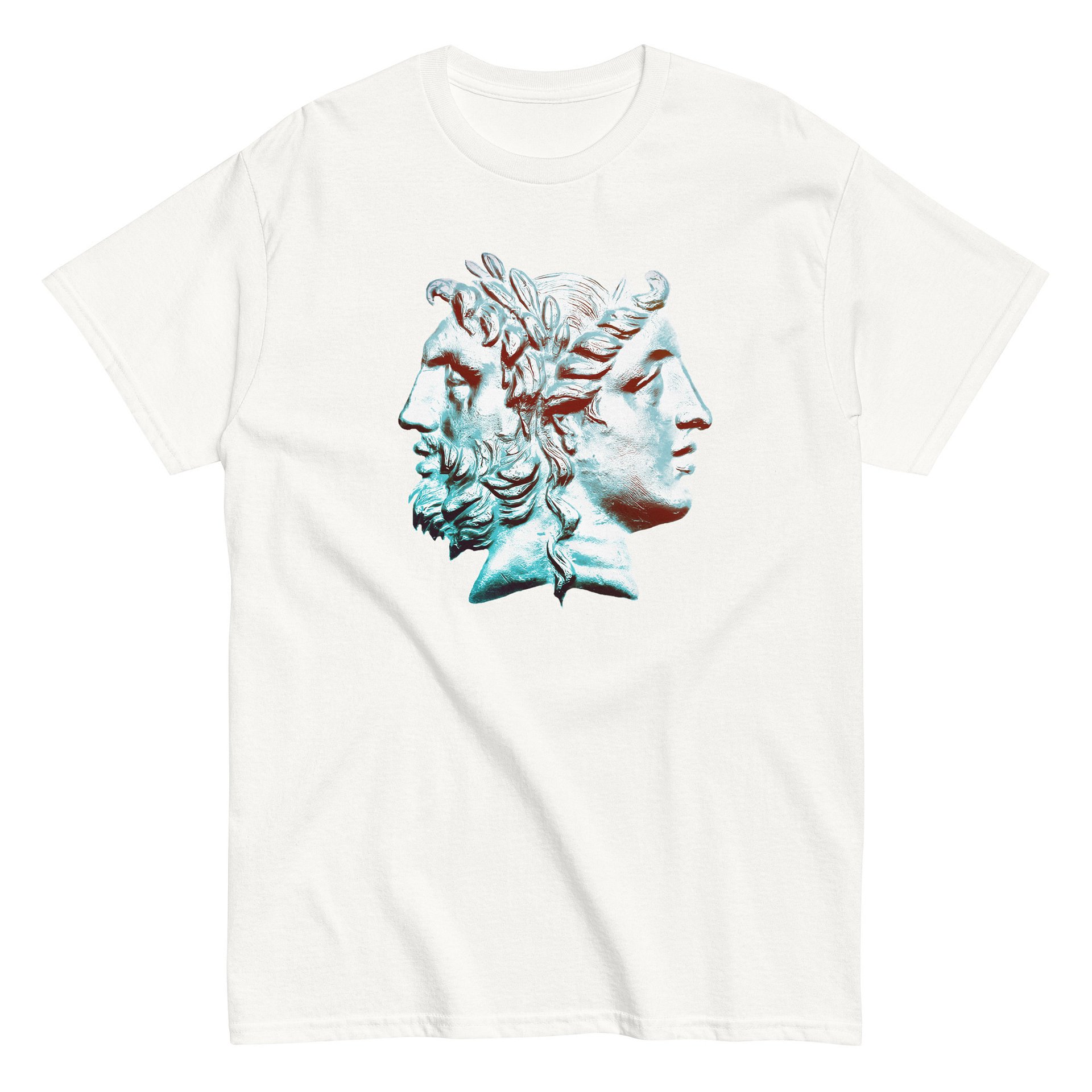 Zeus & Hera Janiform Ancient Greek Mythology Authentic Art Circa 3rd Century BC, T-Shirt product image (1)