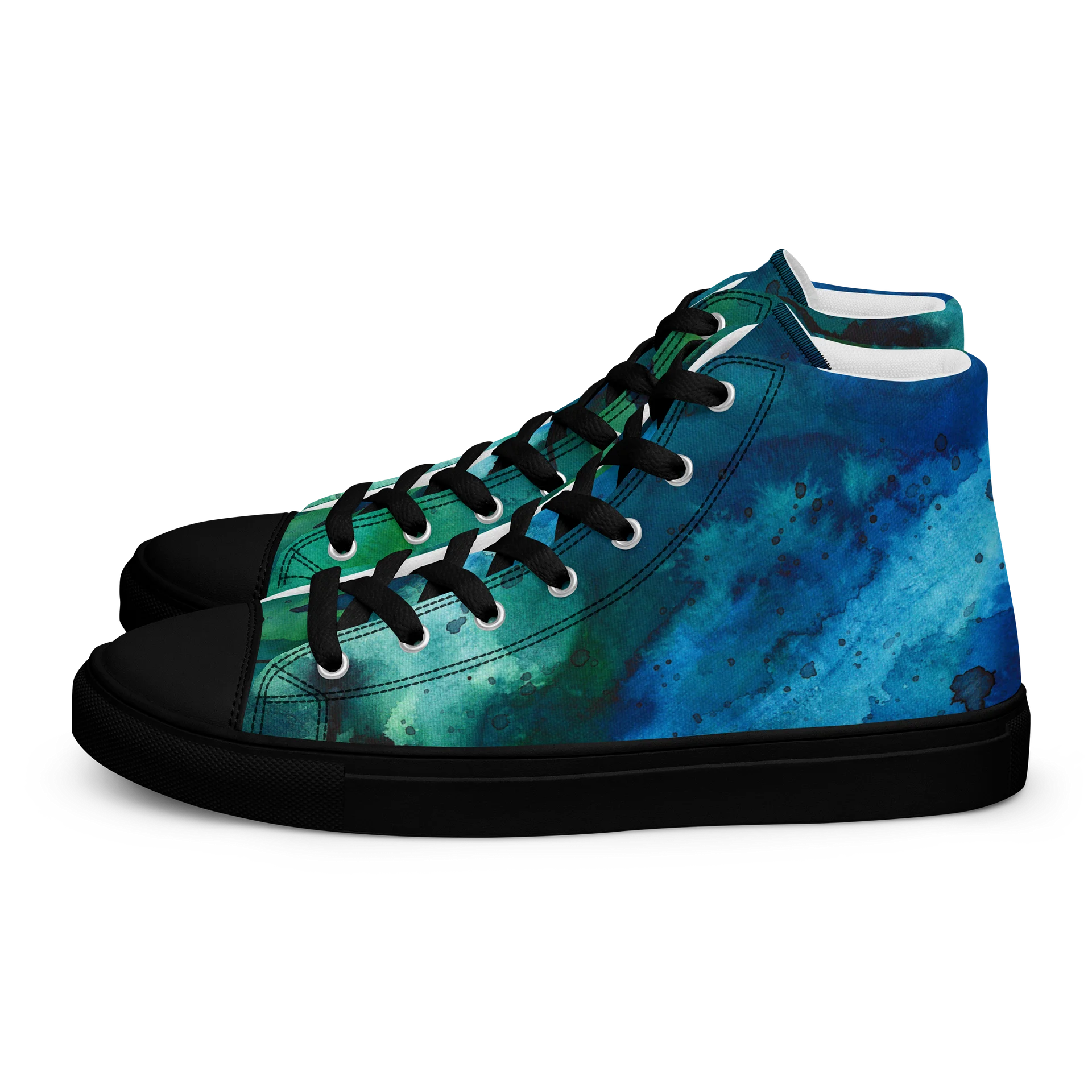 Coherence - Women's Unique Canvas Shoes with Watervolour Design product image (1)
