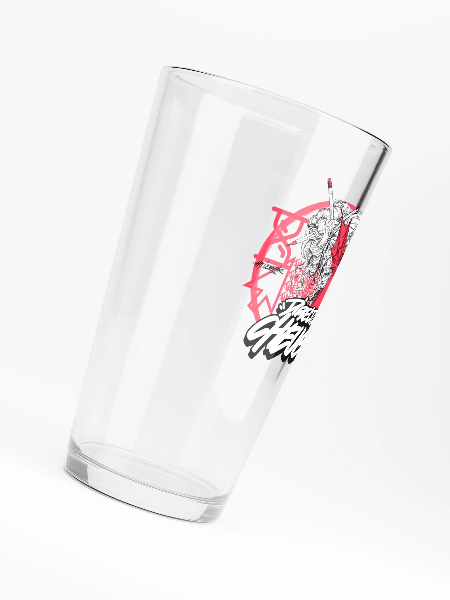 Bustin Pint Glass (Red) product image (6)