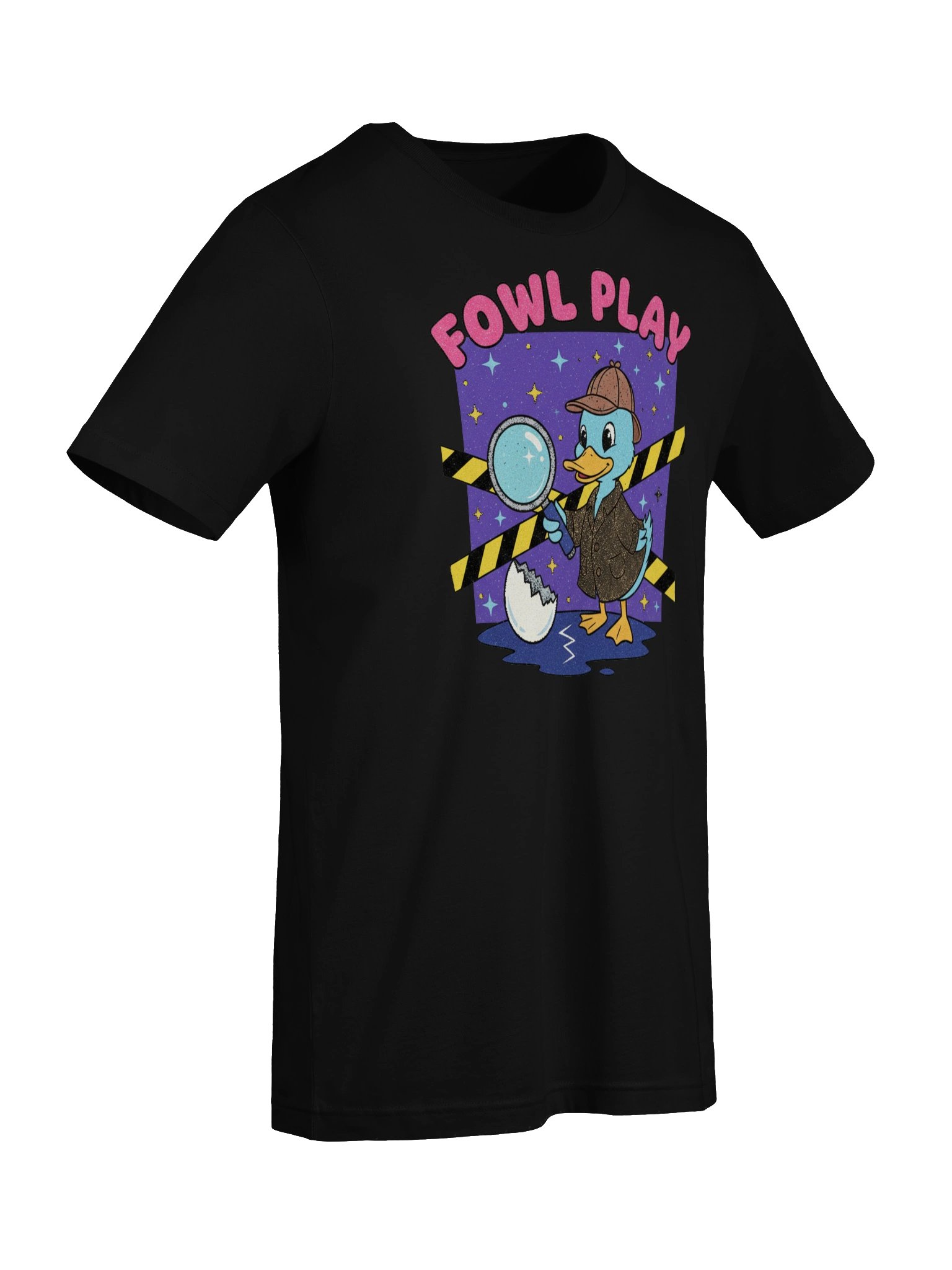 Fowl Play Detective Duck Halloween Tee product image (7)