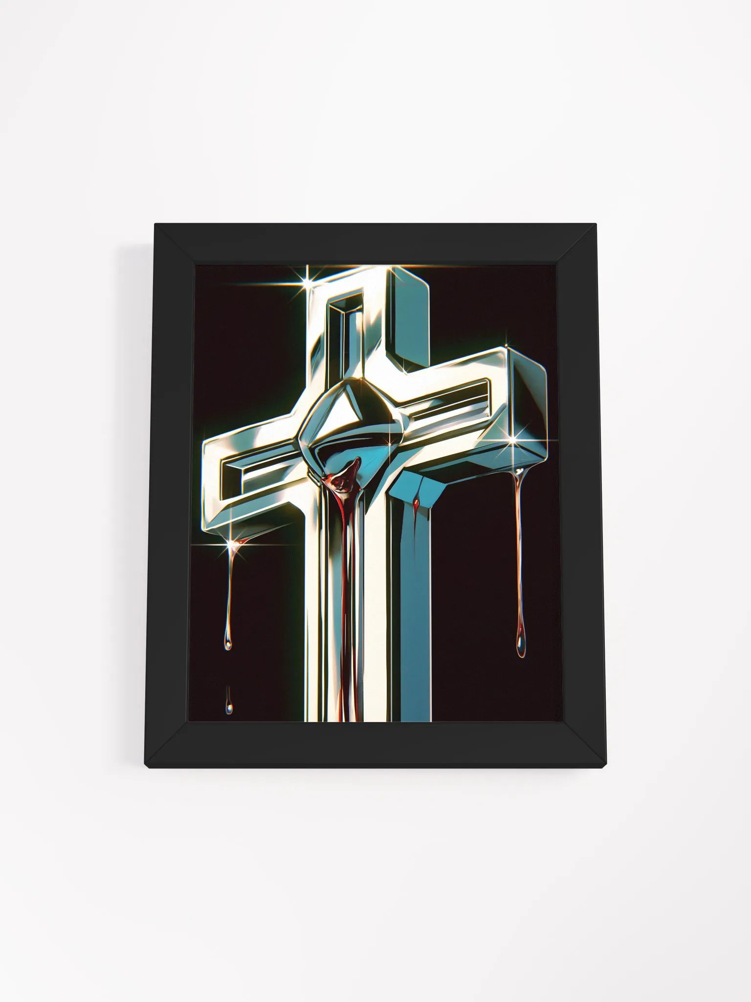 Metallic Cross Framed Poster product image (1)
