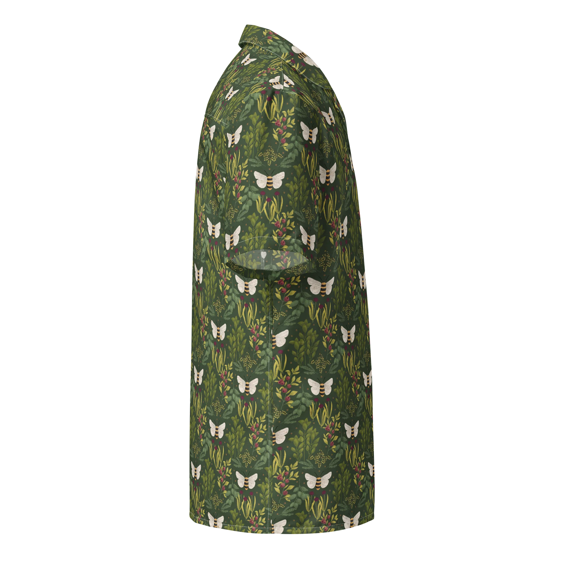 Bees and Foliage Hawaiian Shirt product image (4)