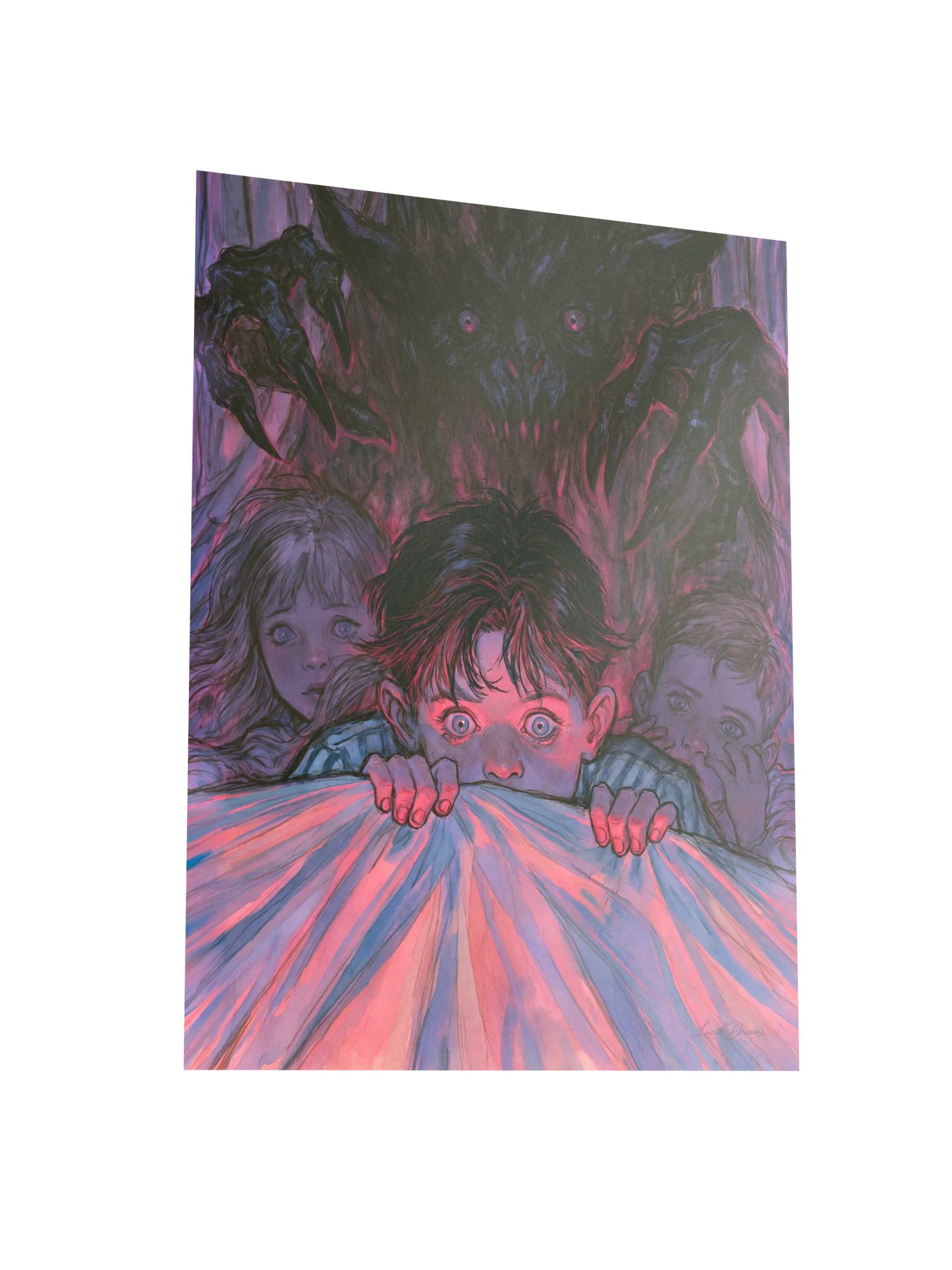 Bedtime Nightmare Art Print — Nightmare Under the Covers product image (3)