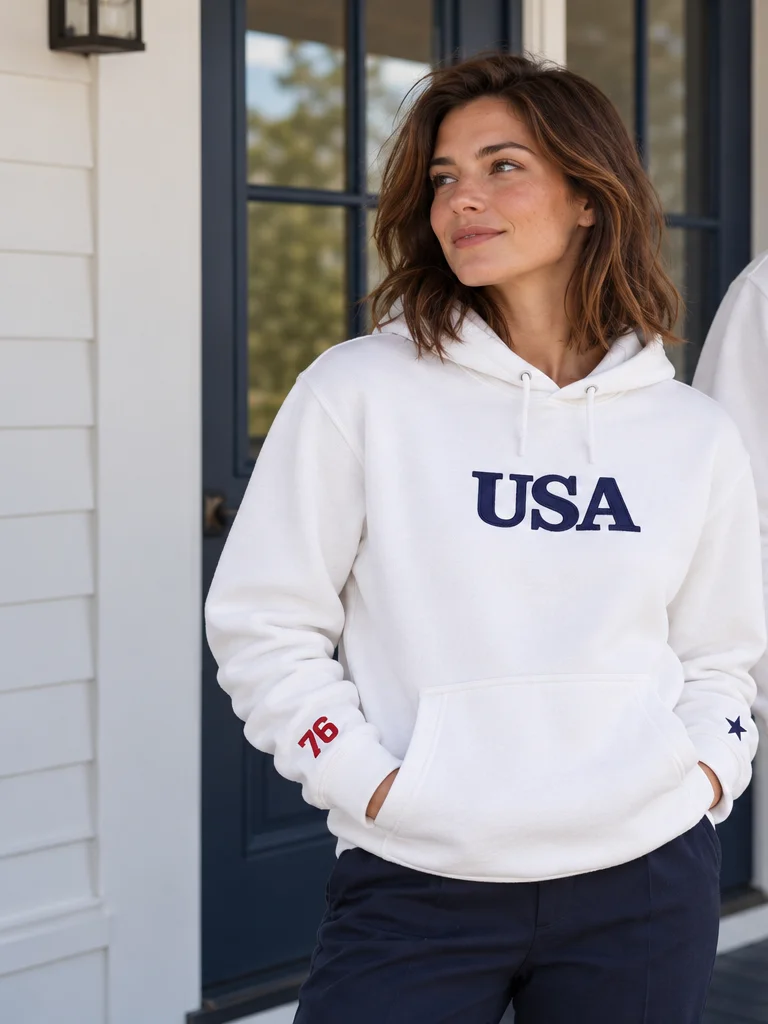The USA Heritage Embroidered Hoodie product image (5)