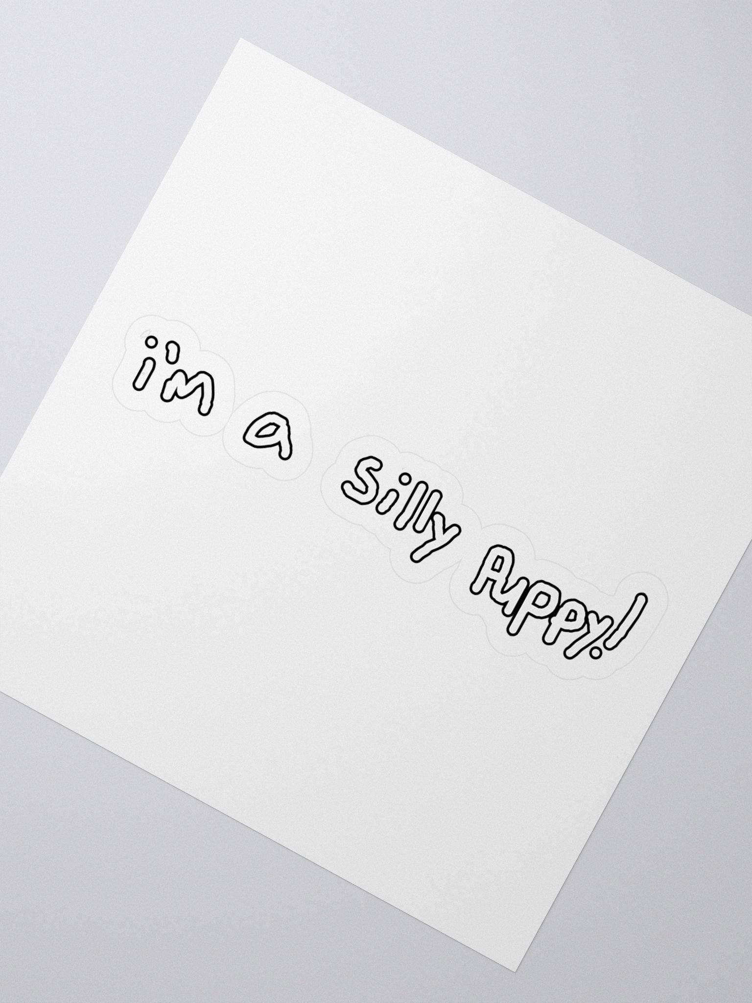 silly puppy sticker product image (2)