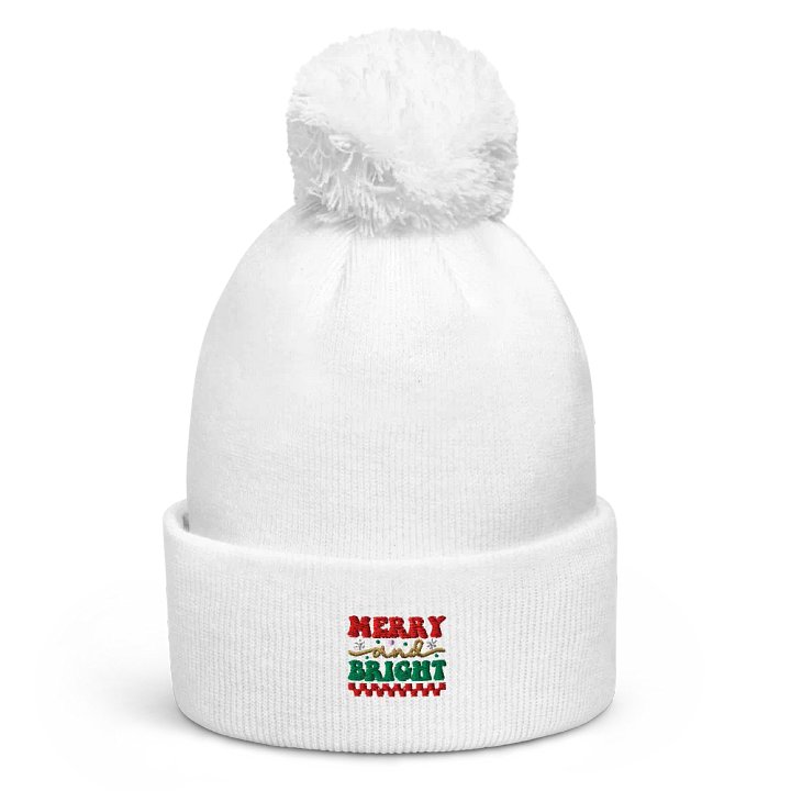 MERRY and BRIGHT Pom-Pom Beanie product image (5)