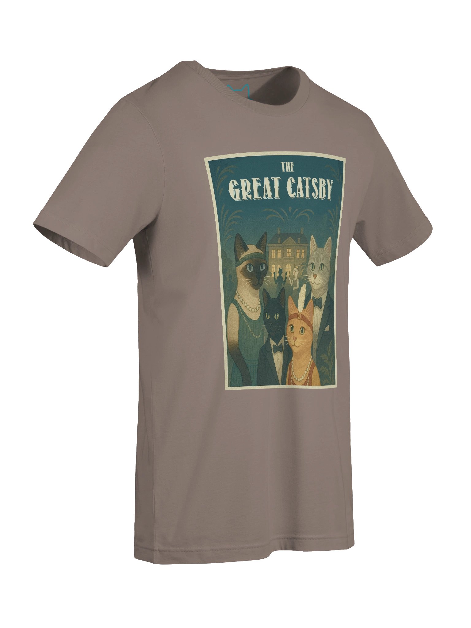 The Great Catsby 1920's Flapper Cat Parody F. Scott Fitzgerald Concert Tee Fit Unisex T-Shirt product image (45)
