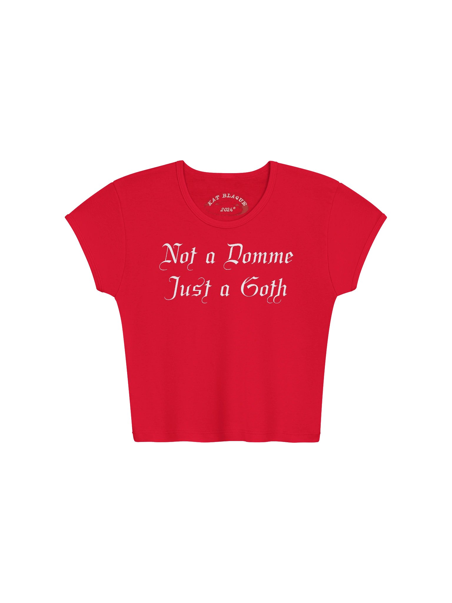 Not a Domme Baby Tee Crop Top product image (1)