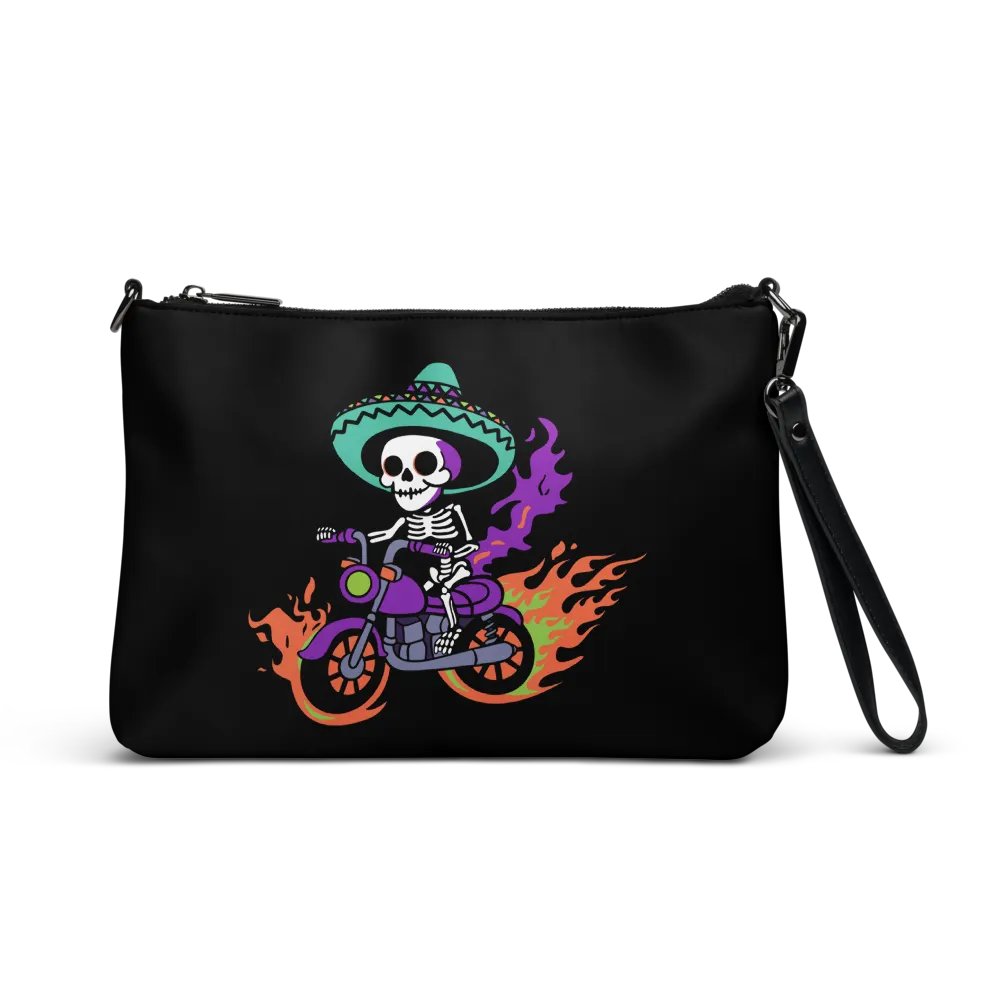 Bone to be Wild Colorful Flip-Sided Faux Leather Crossbody Bag product image (1)