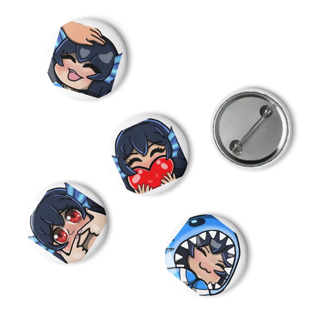 Emote Button Pin Set (5) product image (15)