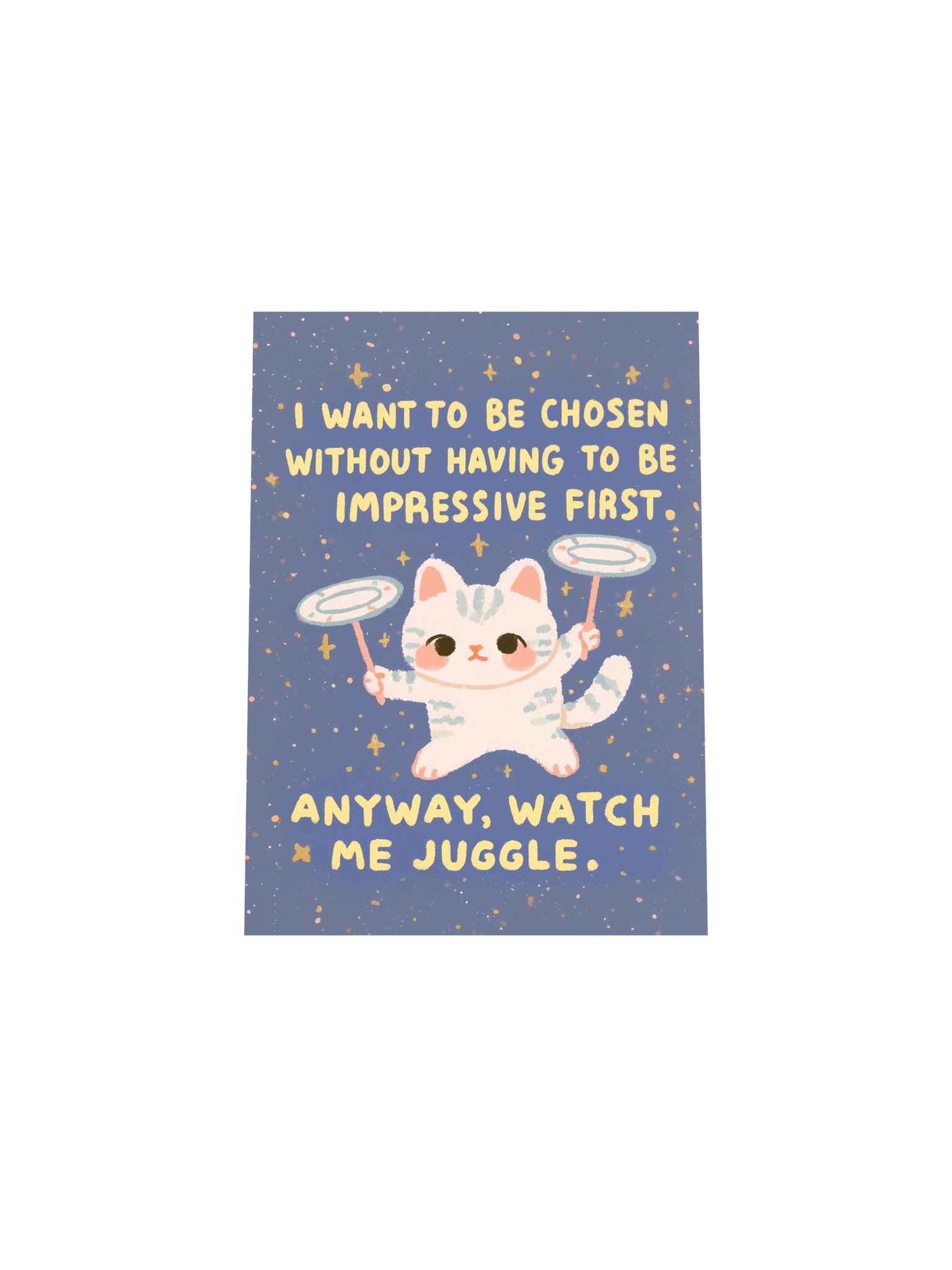 Cute Cat Juggling Quote Poster product image (29)