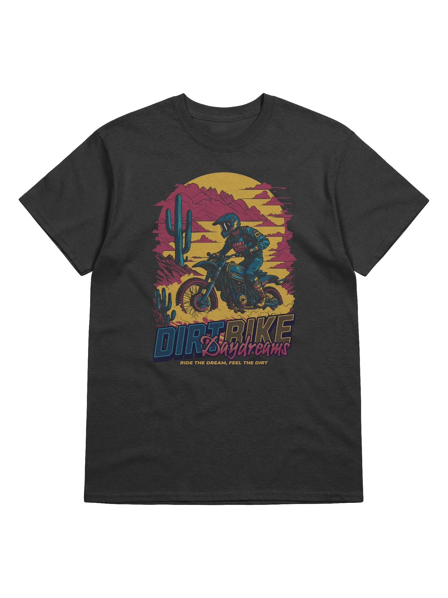 Dirt Bike Daydreams T-Shirt | Retro Motocross Off-Road Rider Tee product image (1)