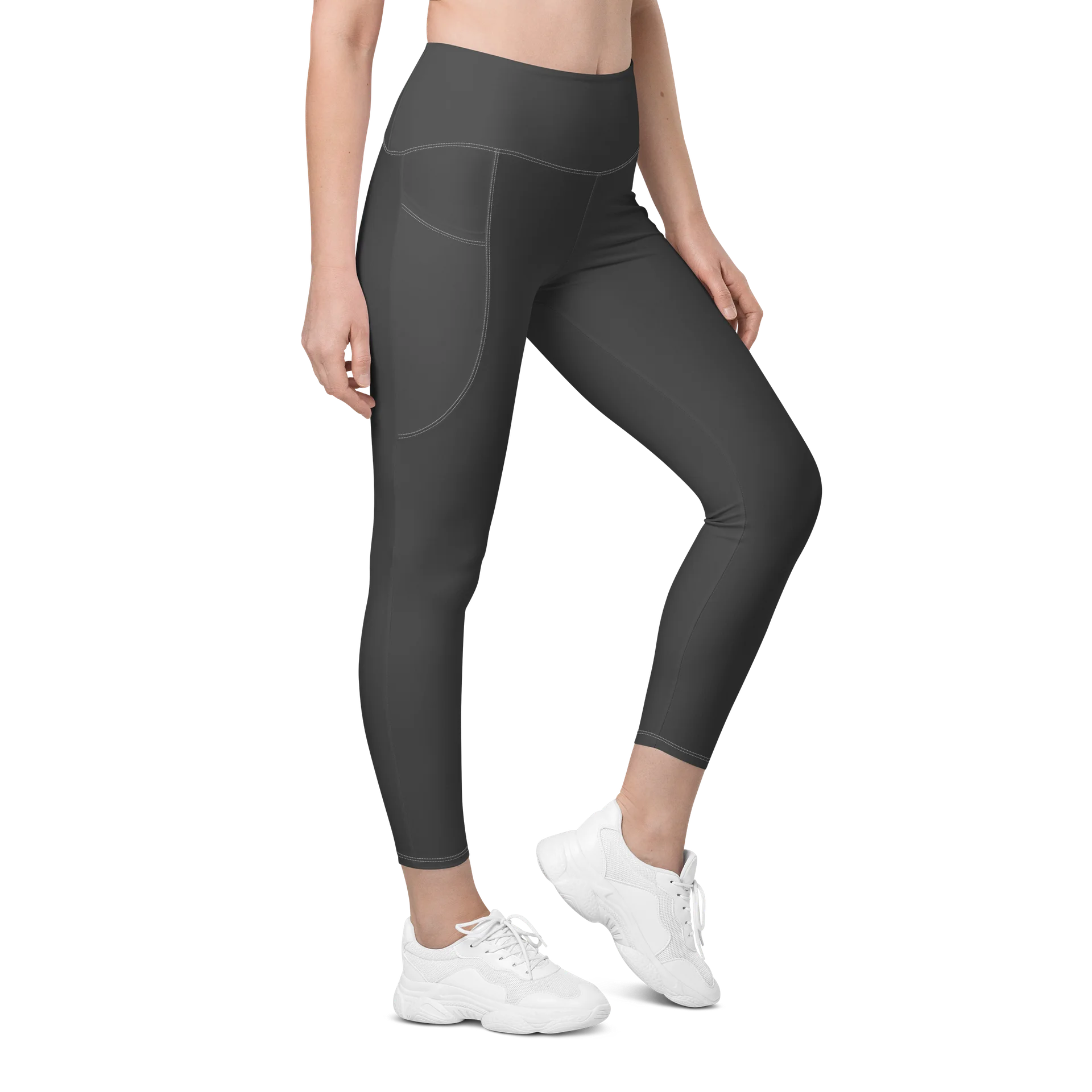 Gray Leggings with Pockets product image (4)