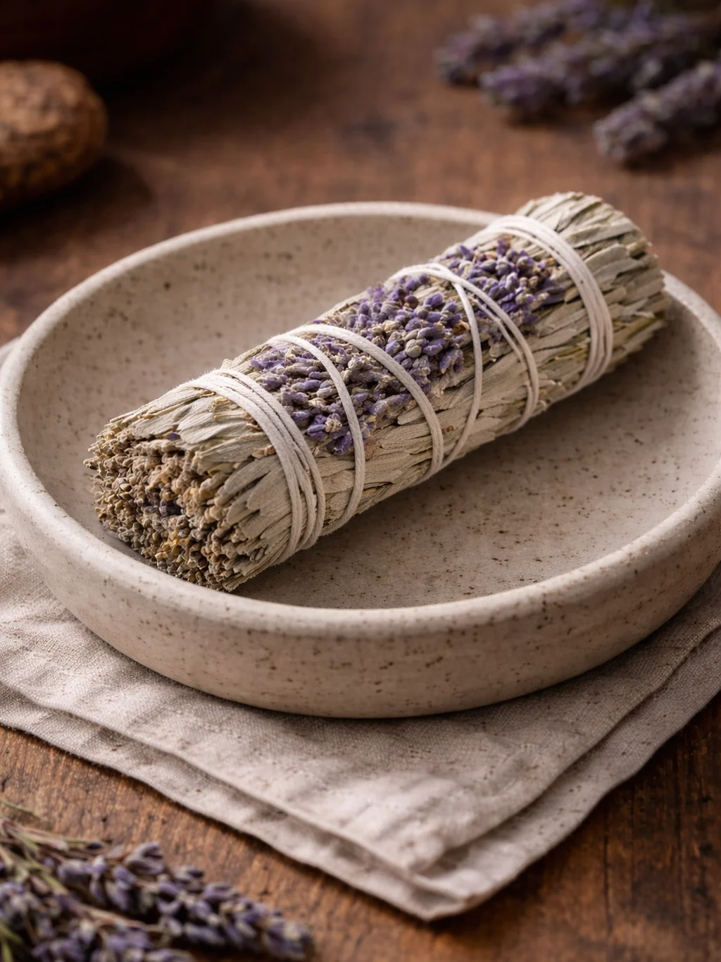 White Sage + Lavender — Sacred Smoke Stick product image (1)