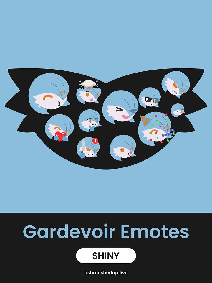 Gardevoir Emotes (Shiny) product image (1)