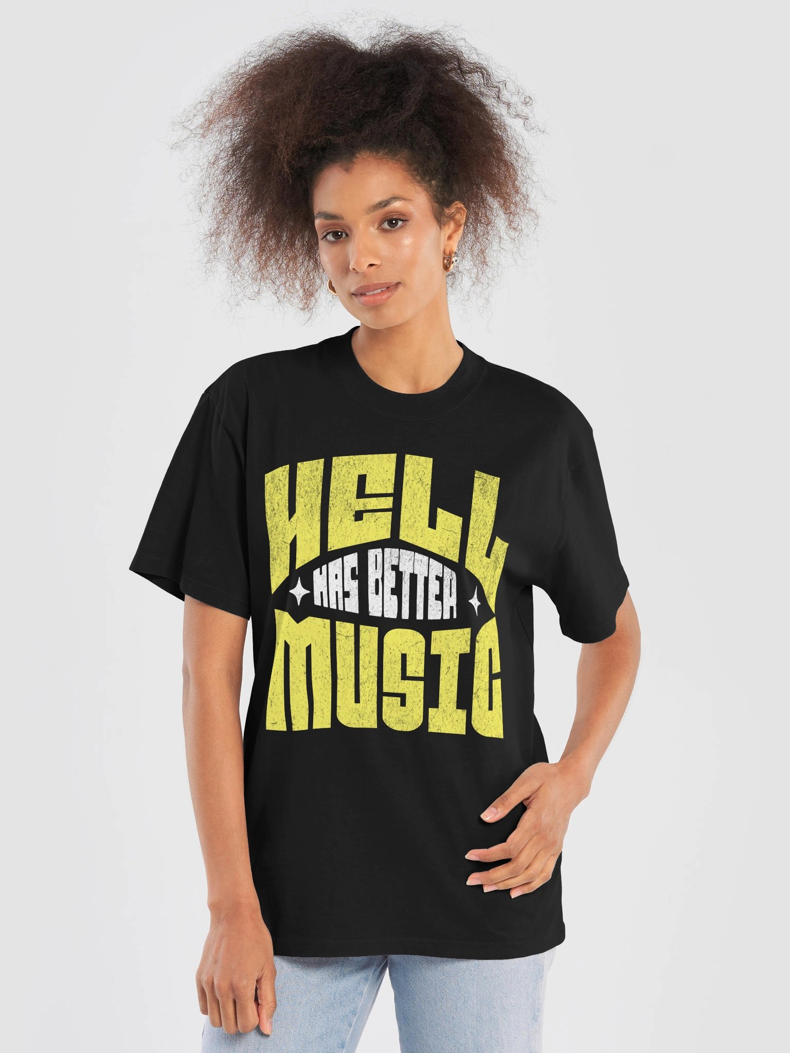 HELL HAS BETTER MUSIC — Oversized Tee product image (1)