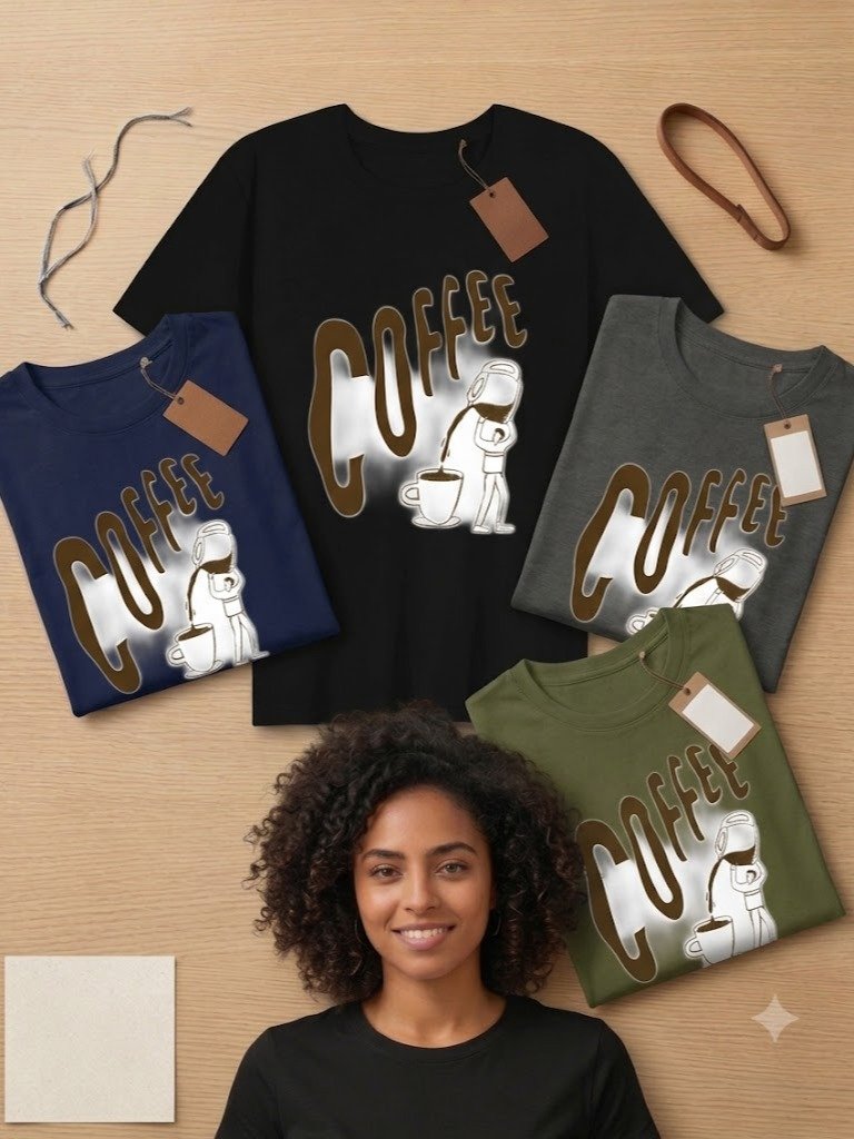 Coffee Lover T-Shirt for Women | Funny Coffee Graphic Tee | Coffee Addict Shirt | Cute Minimalist Coffee Lover Gift product image (3)