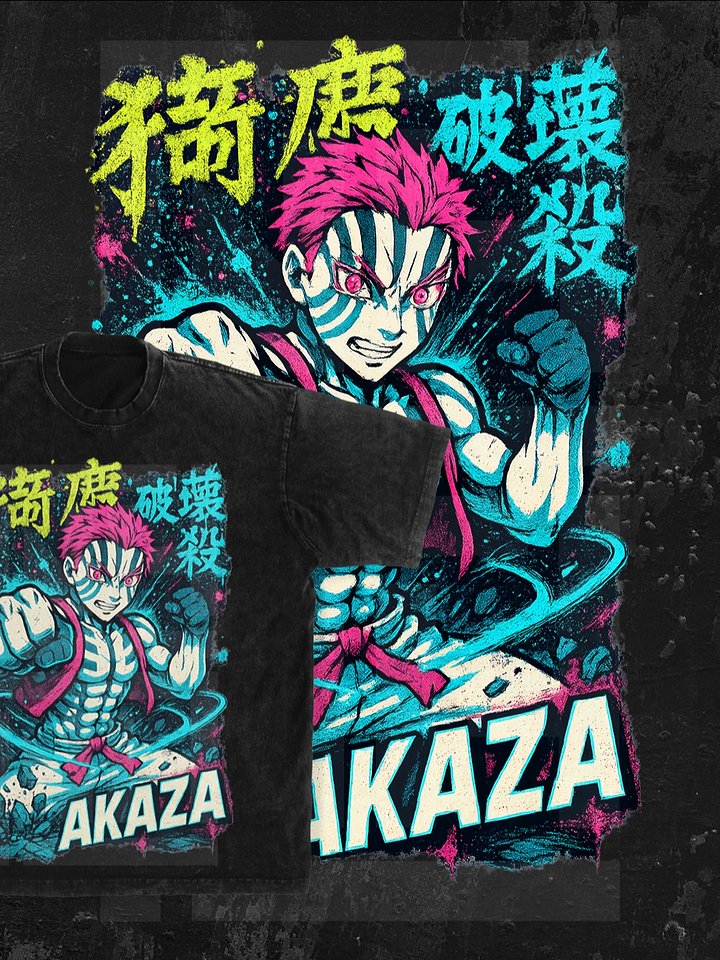 akaza Demon slayer | Kimetsu no Yaiba t-shirt PNG design product image (1)
