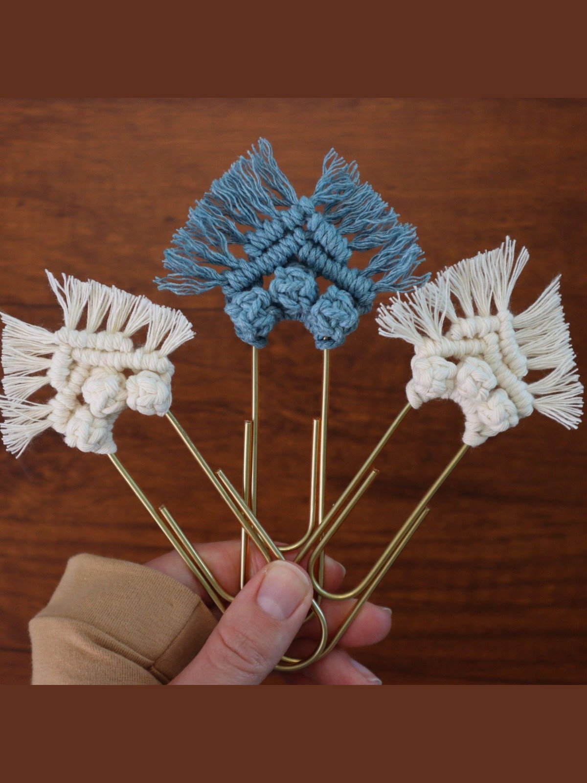 Macrame Paperclip Bookmark (Digital PDF Pattern) product image (4)