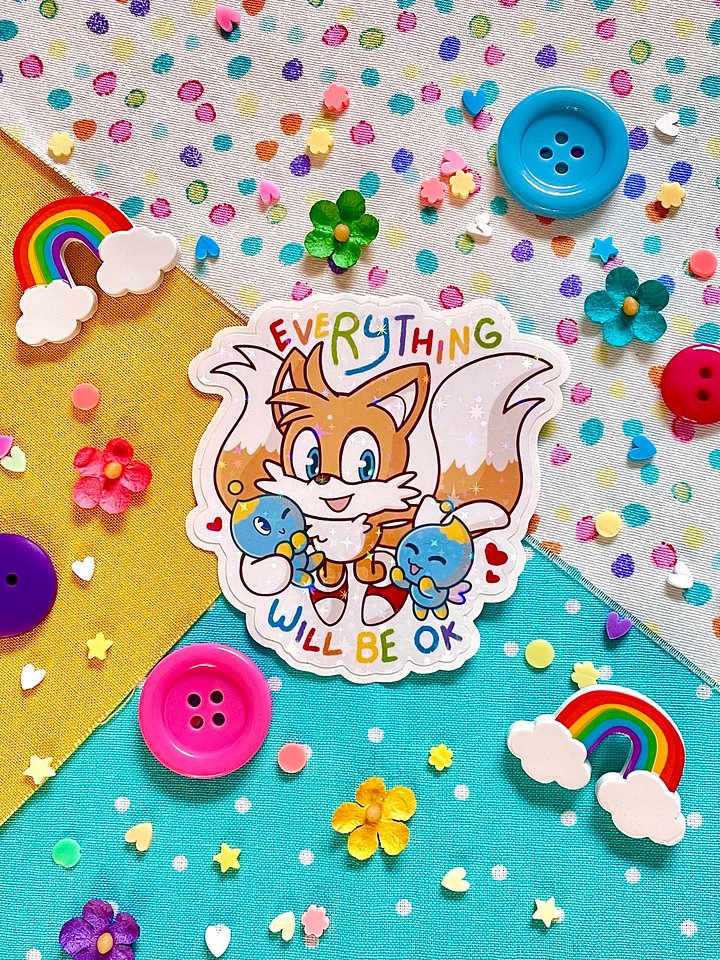Tails Supportive Pride Sticker product image (1)