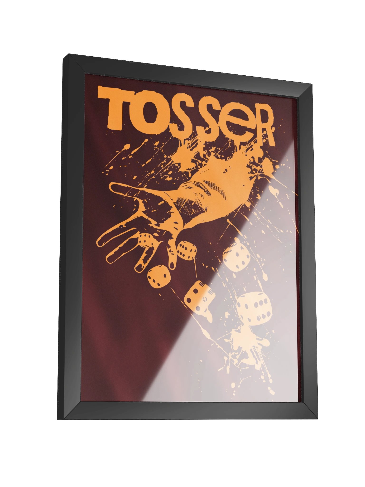Tosser Dice Throwing Board Game Room Poster - FRAMED product image (10)