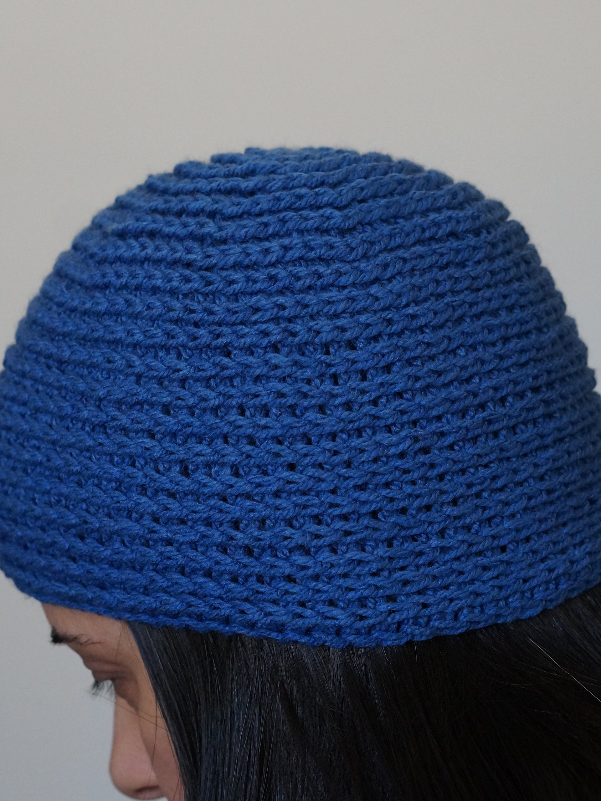 Knit stitch beanie crochet pdf pattern product image (1)