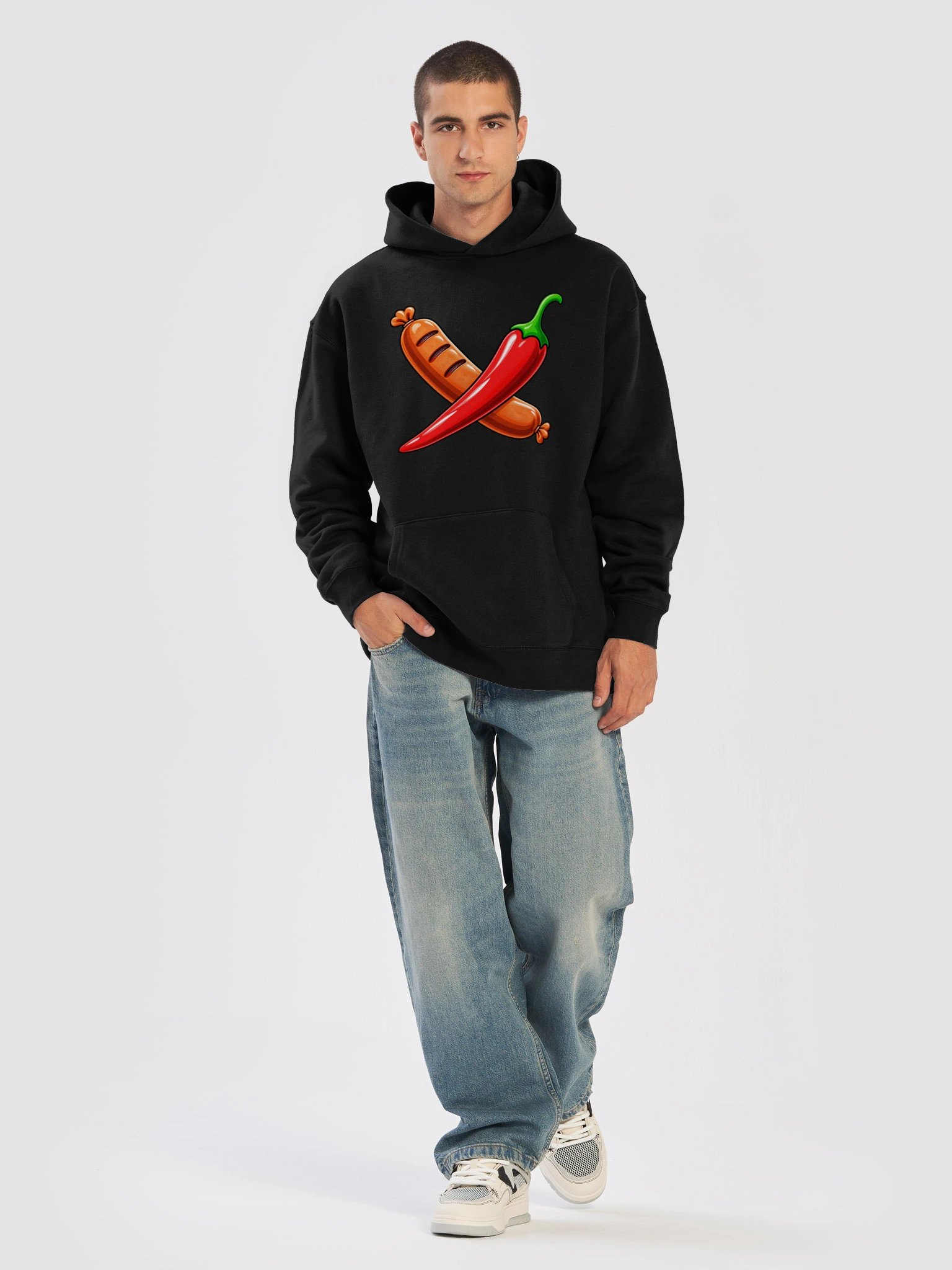 Sausage and Peppers AS Colour Relaxed Hoodie product image (45)