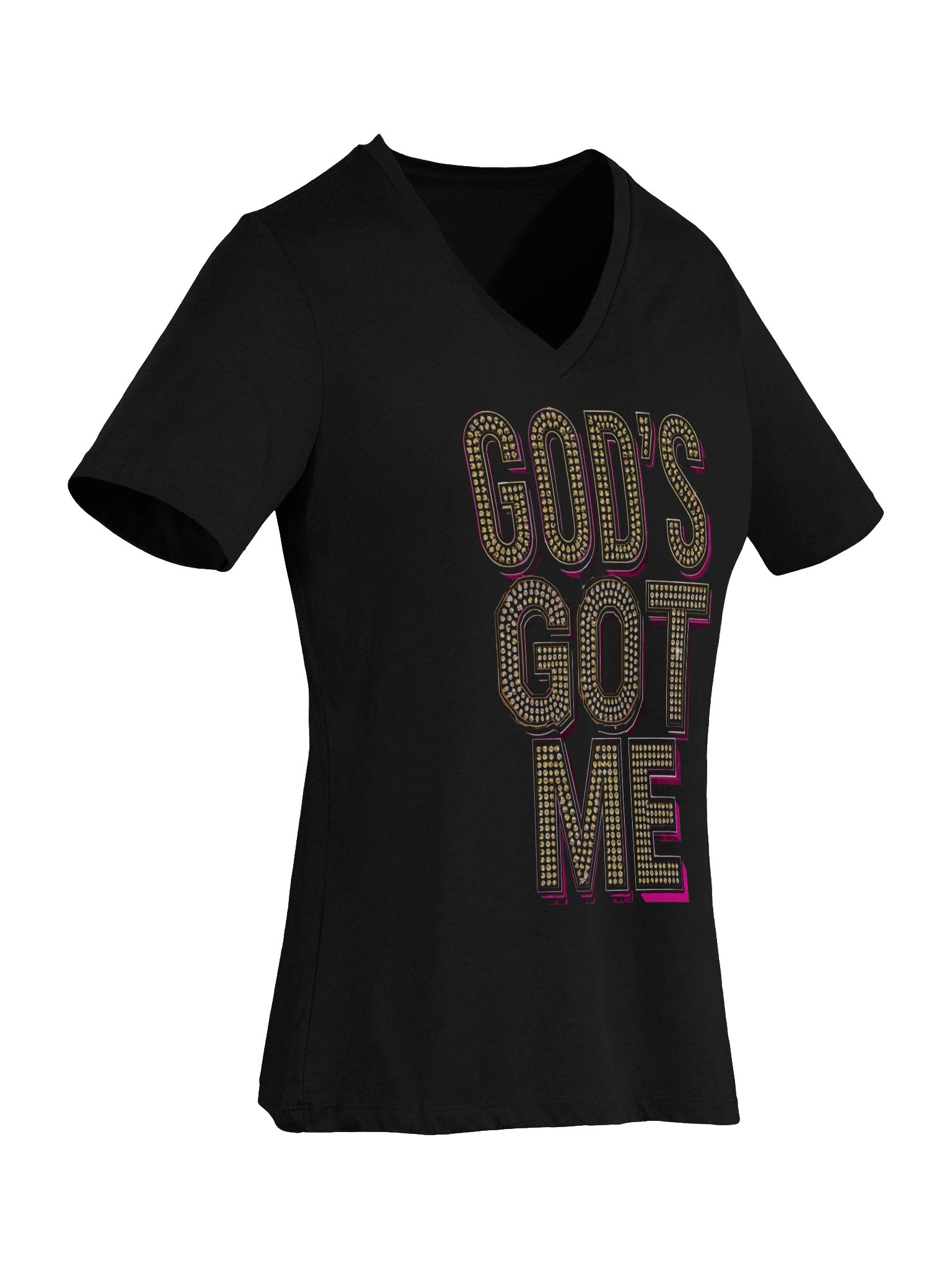 God's Got Me - Elegant V-Neck Tee product image (7)