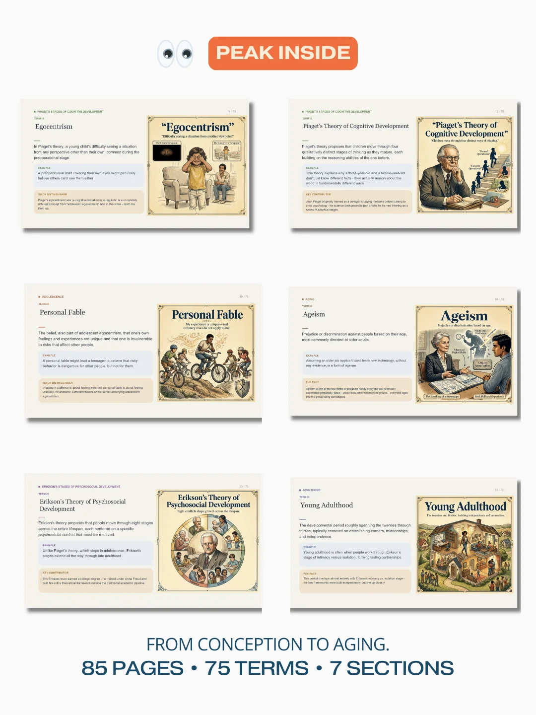 75 Psychology Research Methods Terms | Illustrated PDF Study Guide product image (3)
