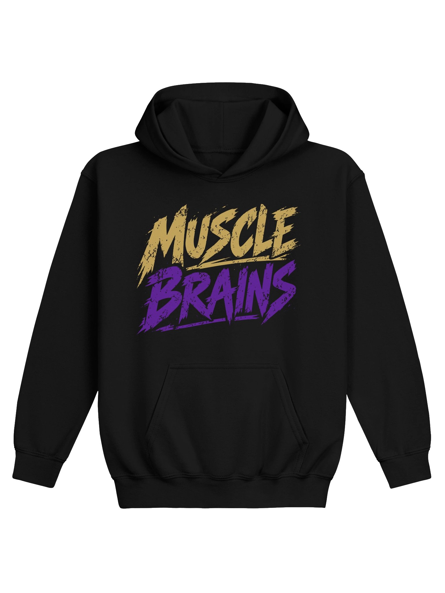 "Muscle Brains" Youth Heavy Blend Hoodie product image (7)