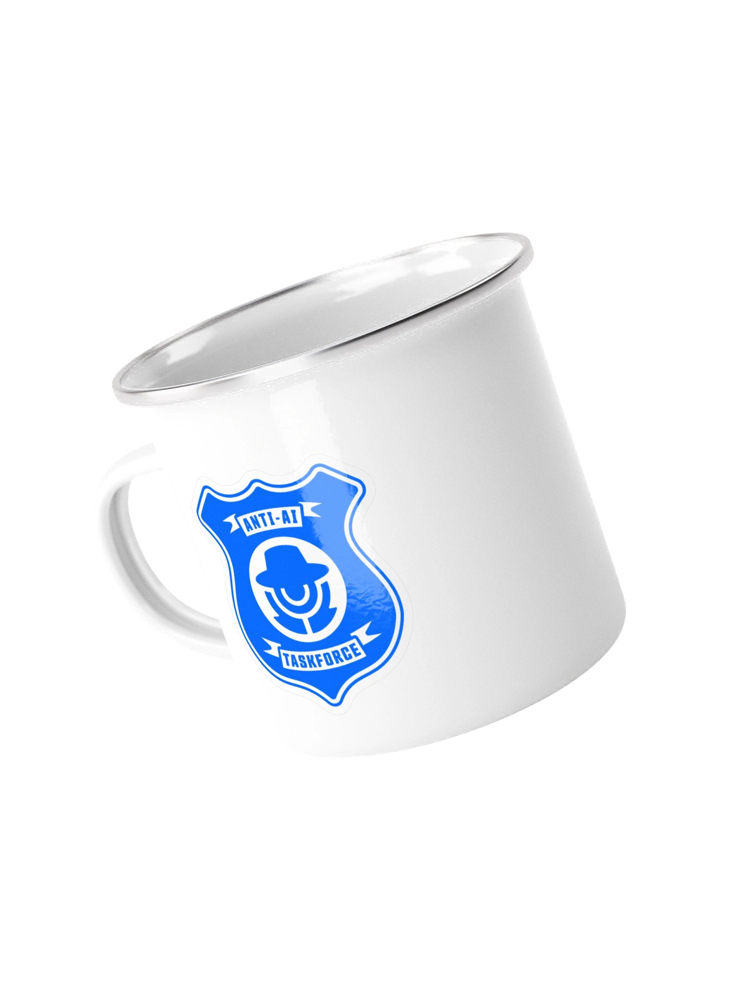PosterSpy Anti AI Taskforce Enamel Mug product image (2)