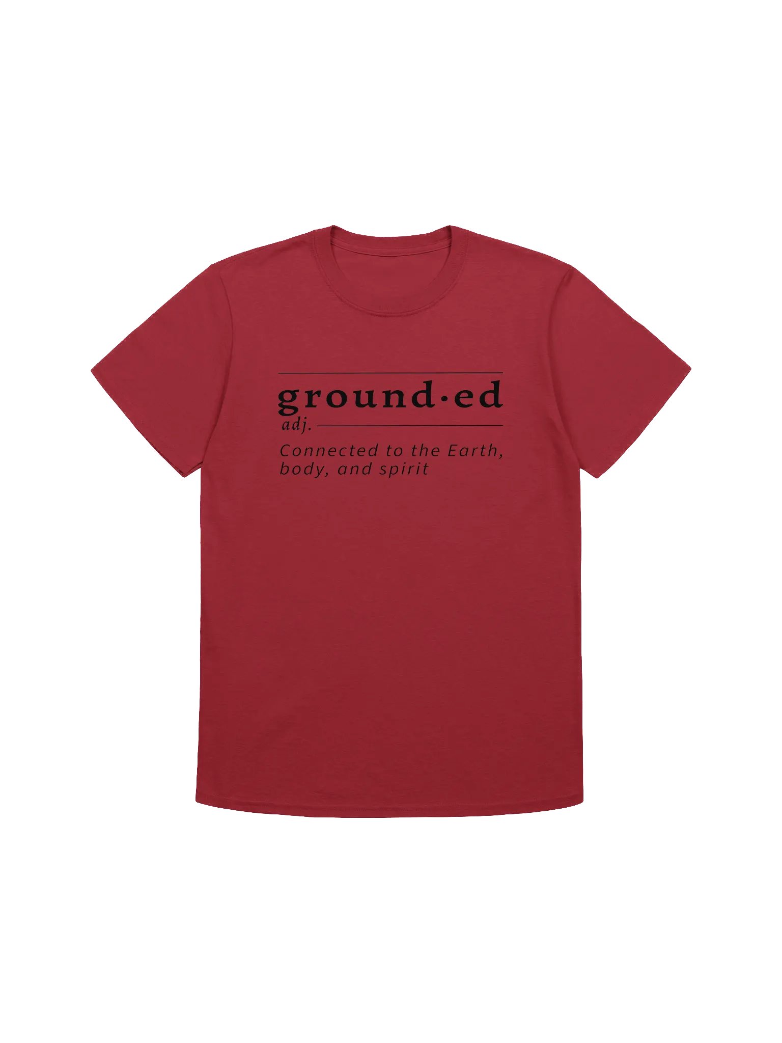 Grounded Definition Unisex Tee blk product image (1)